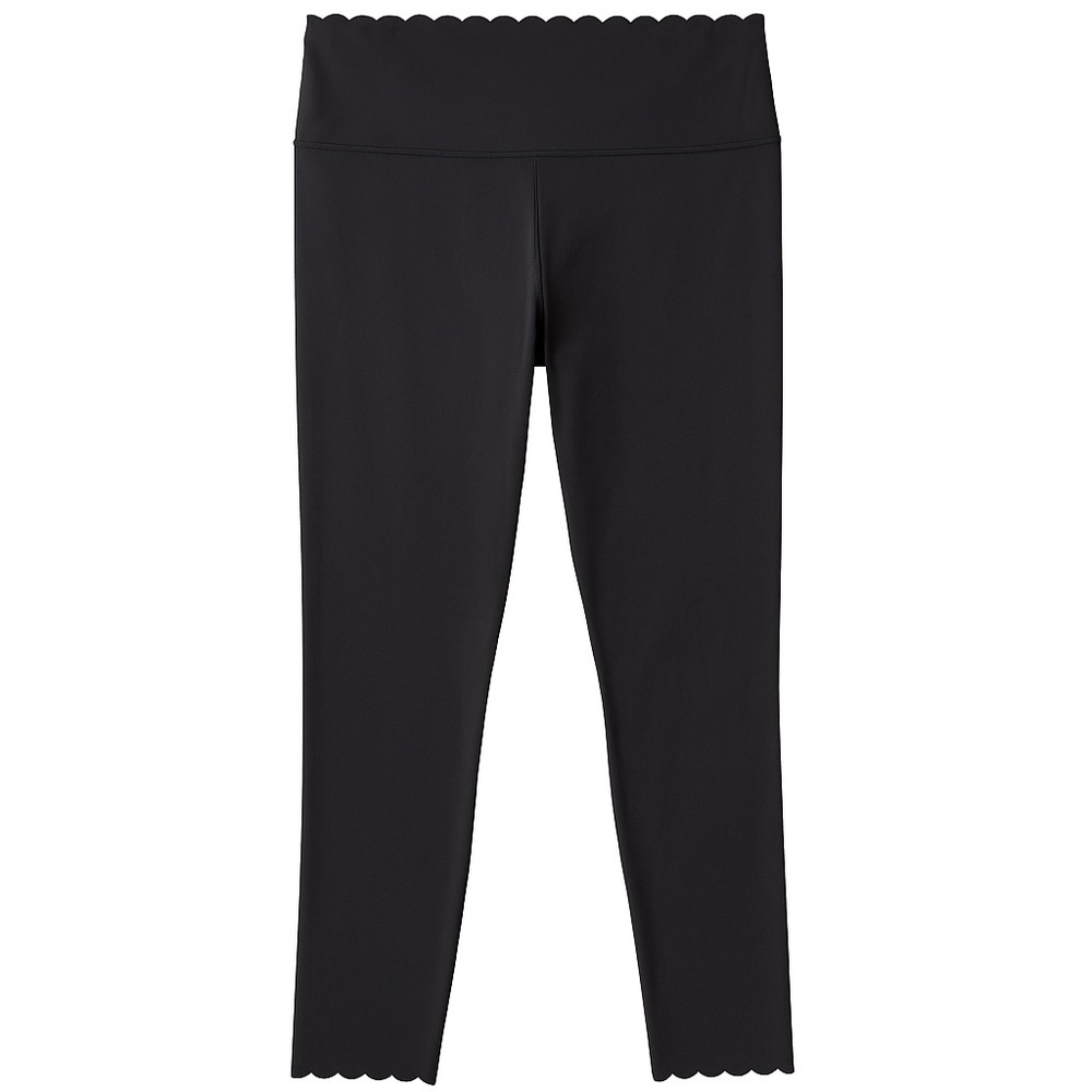 Ardene 23” Crop Scallop Hem High Rise Black Leggings Women’s Medium